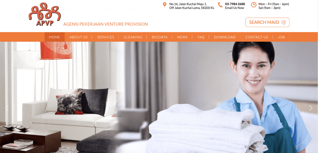 Agensi Pekerjaan Venture Provision (APVP) Maid Agency Malaysia