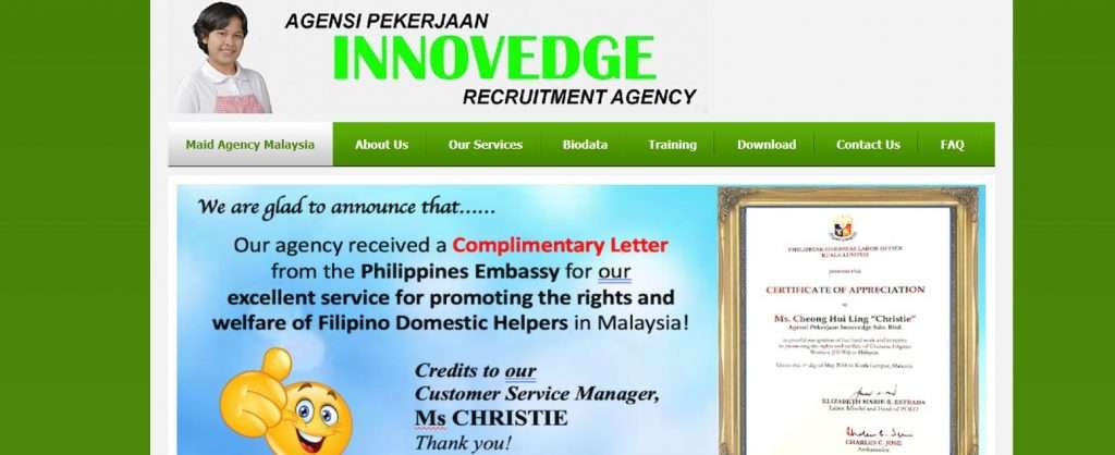INNOVEDGE Maid Agency Malaysia
